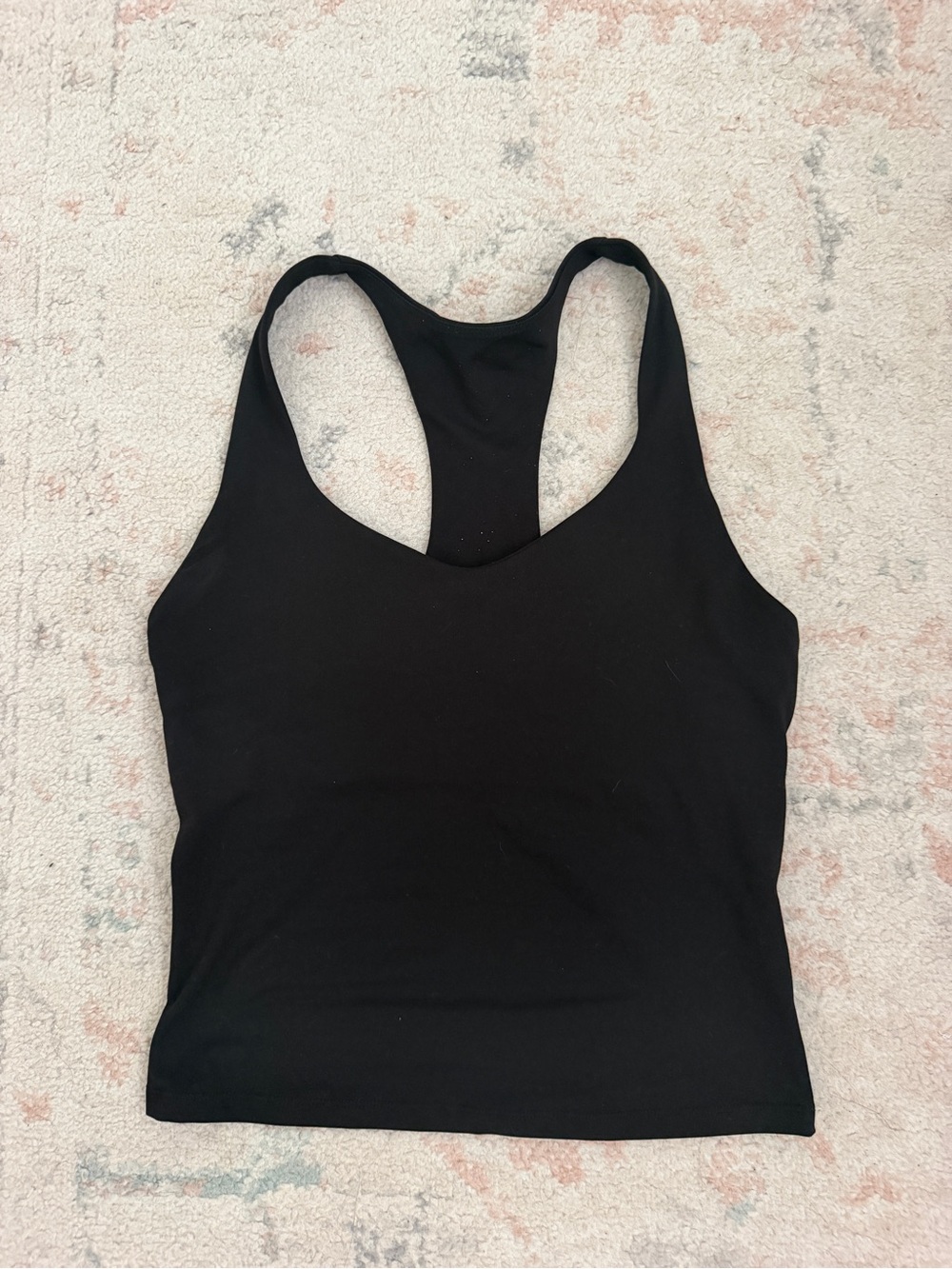 Fabletics Black Racerback Sports Tank